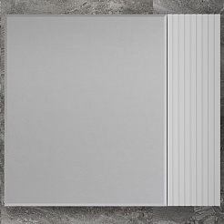Style Line Мебель для ванной Стокгольм 80 подвесная белый рифленый софт – фотография-9